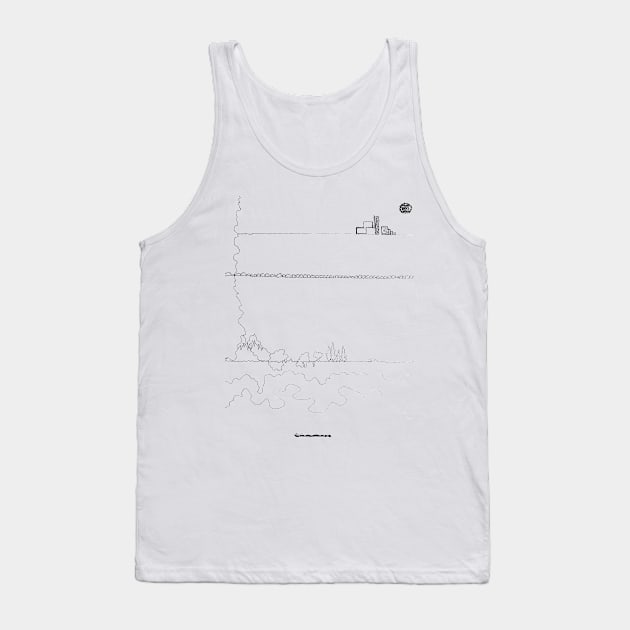 A City is Just Nature Above the Clouds Tank Top by AtlanticFossils